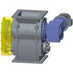 SELF CLEANING DUAL ROTARY VALVE FOR NON-FREE FLOWING SOLIDS: RSC SERIES